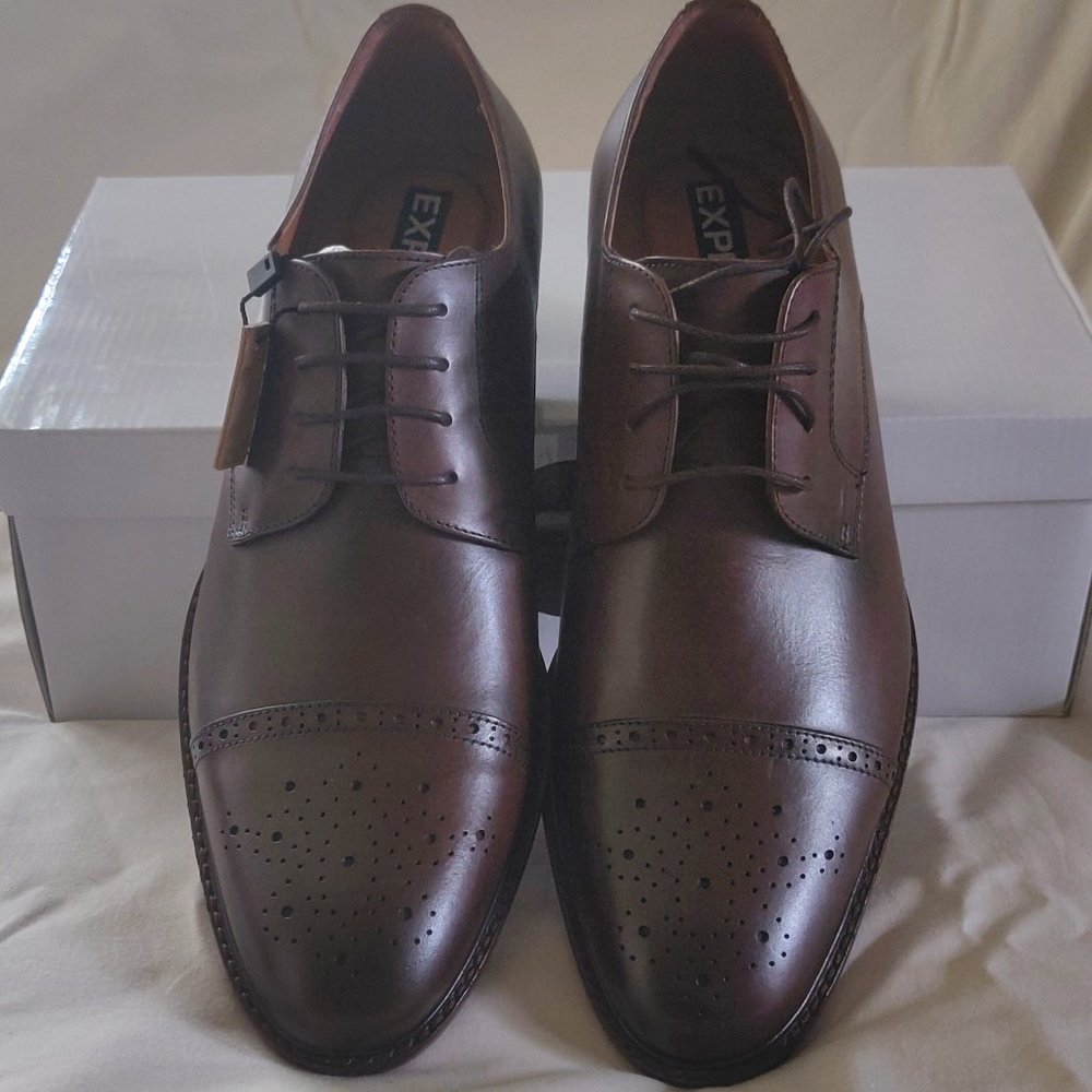 Express Men's Leather Oxford Dress Shoe